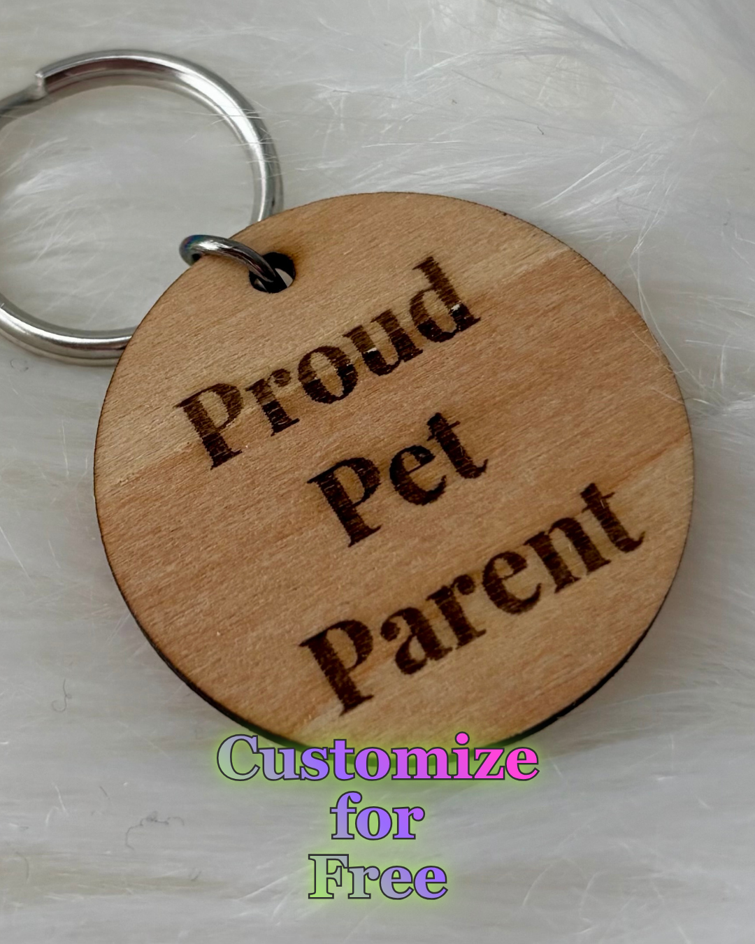 Pawsome Human Keychain