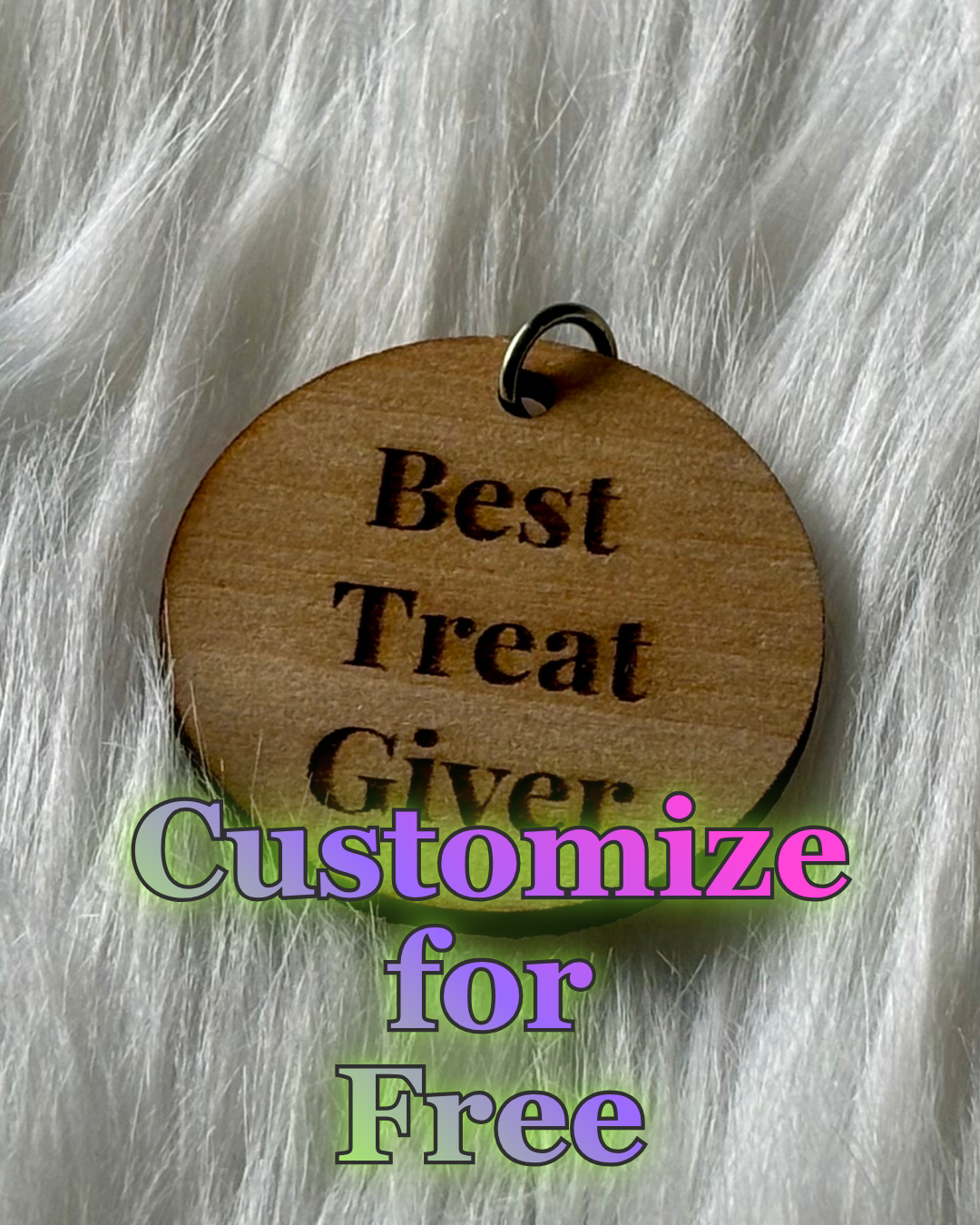 Pawsome Human Keychain