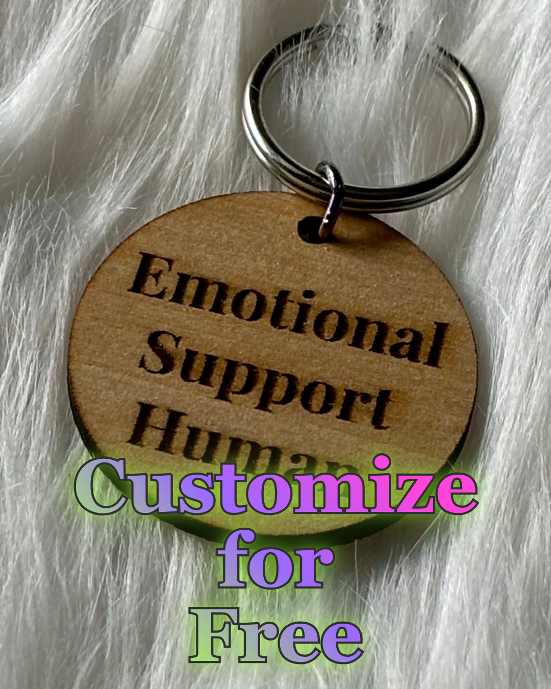 Pawsome Human Keychain