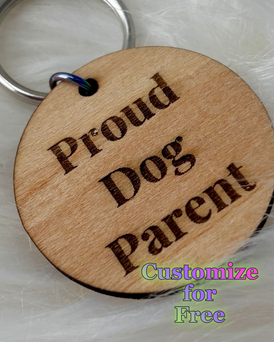 Pawsome Human Keychain