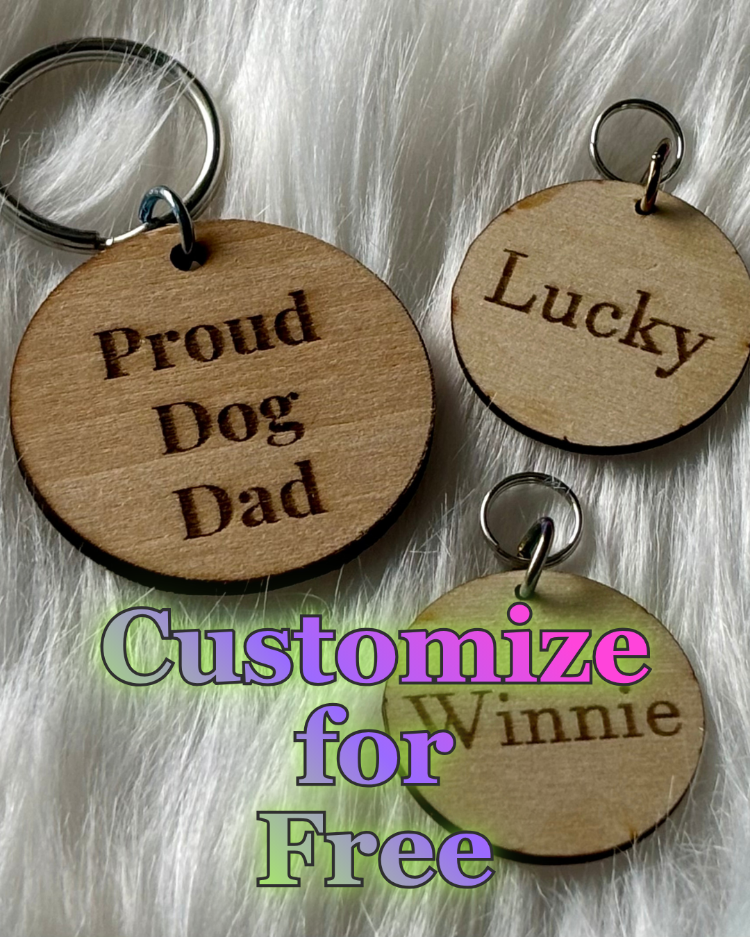 Pawsome Human Keychain